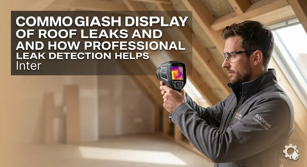 Common Signs of Roof Leaks and How Professional Leak Detection Helps