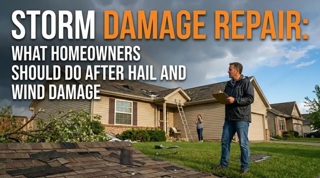 Storm Damage Repair What Homeowners Should Do After Hail and Wind Damage
