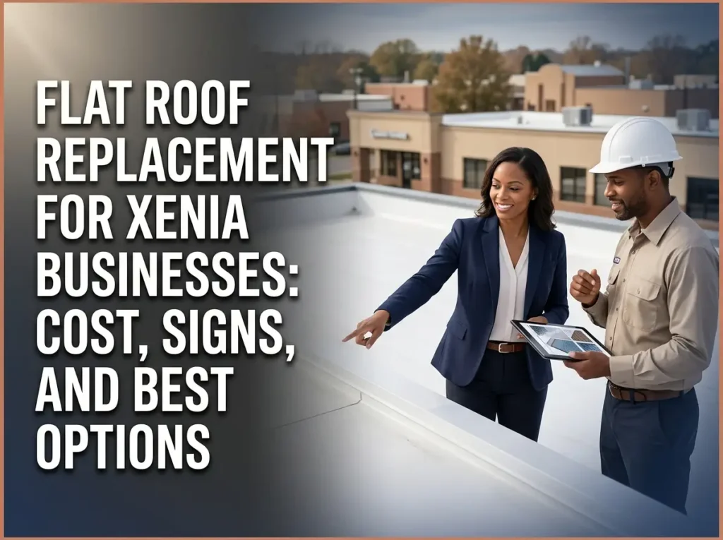 Flat Roof Replacement for Xenia Businesses Cost, Signs, and Best Options