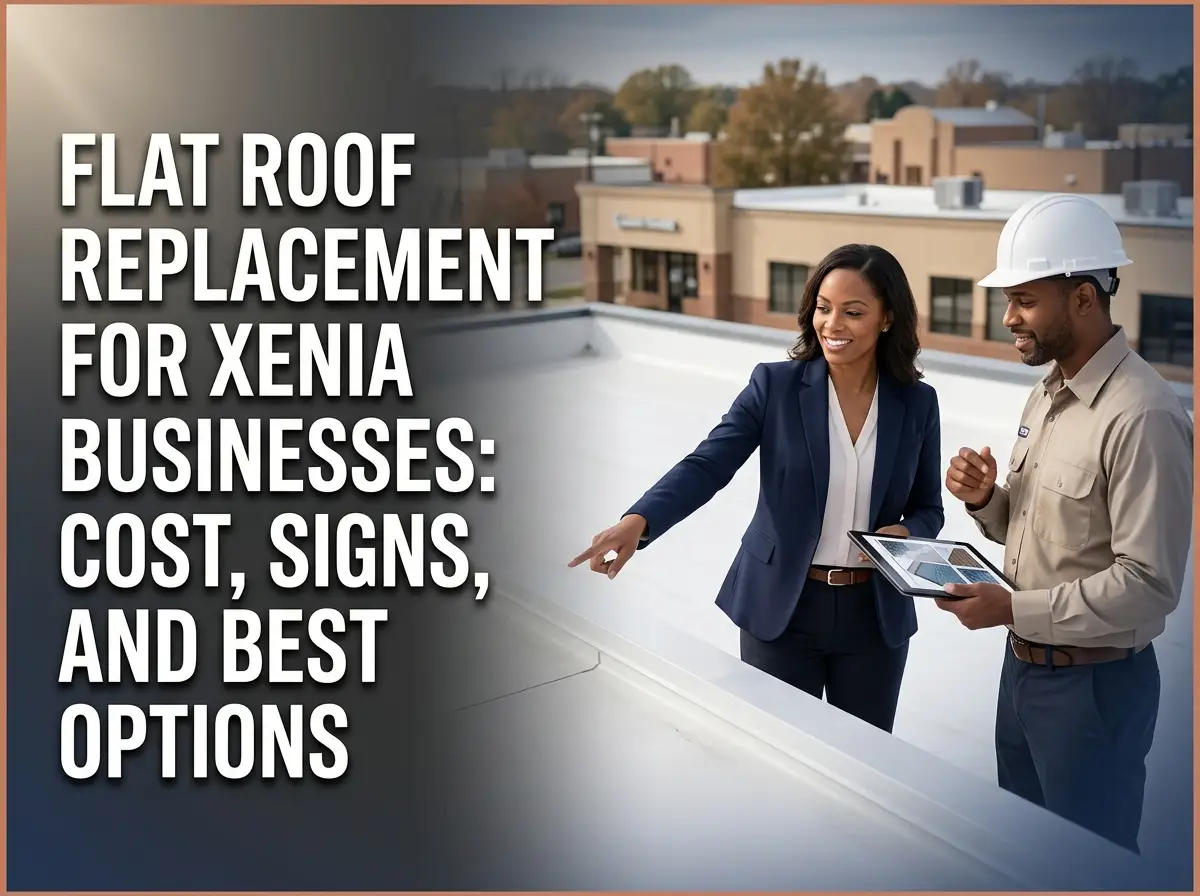 Flat Roof Replacement for Xenia Businesses: Cost Signs and Best Options