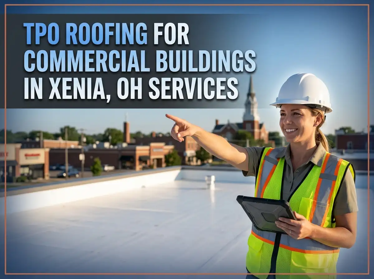 TPO Roofing for Commercial Buildings in Xenia, OH Services